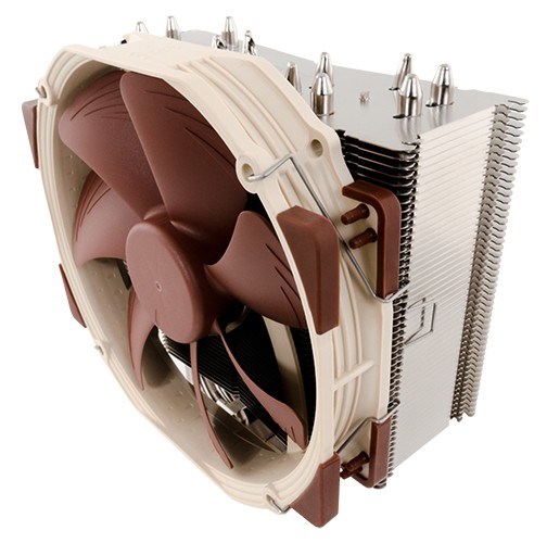 Noctua NH-U14S computer cooling component Processor Cooler 12 cm Brown, Stainless steel