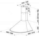 Wall-mounted canopy MAAN Mix 3 50 310 m3/h, White